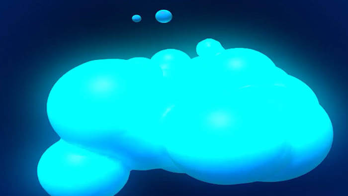 an animated cloud