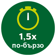 Ikona 1,5 razy szybciej