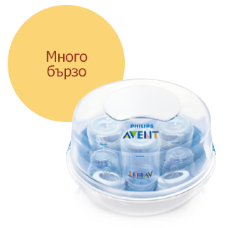 Микровълнов бърз парен стерилизатор Philips Avent