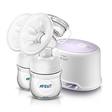 Комфортна двойна електронна помпа за кърма и биберони Philips Avent