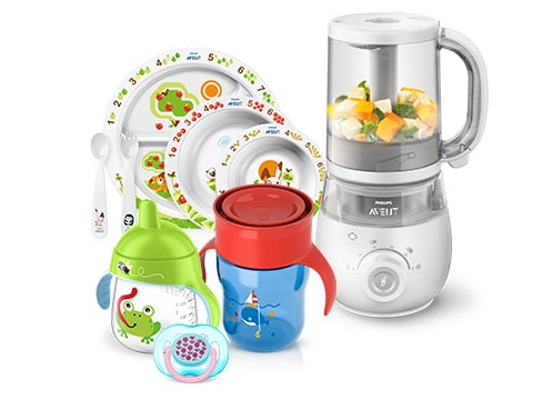 Бебешки продукти за порастване: уред за приготвяне на храна, хранене и пиене за малки деца 