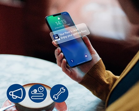 Приложение Philips HomeRun, екран на телефона с функция за известяване