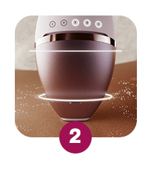 Step 2 select settings according to skin sensor