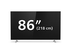 86-инчов 4K UHD LED Android TV от серията с висока производителност на Philips